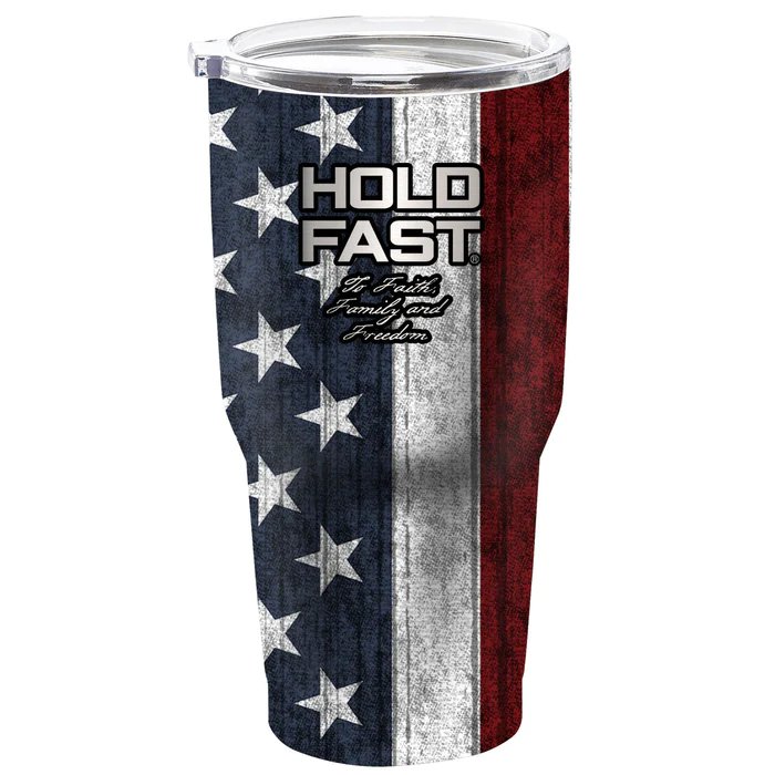 30 oz Stainless Steel Tumbler HOLD FAST Flag - Symonds Flags