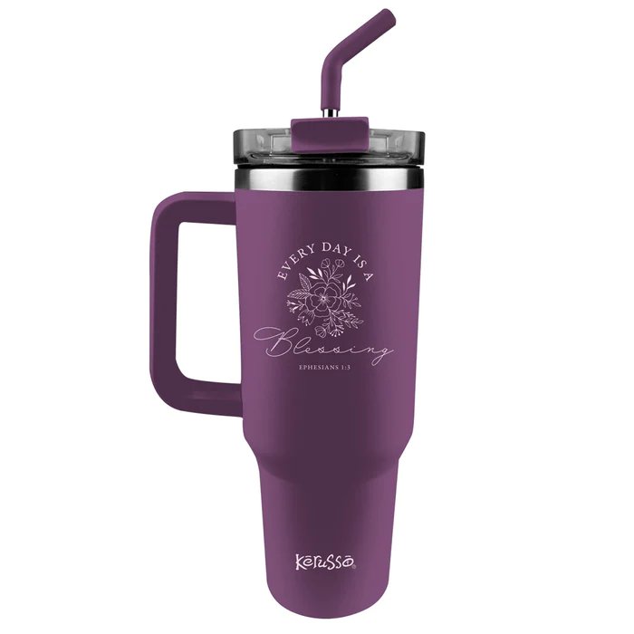 40 oz Travel Mug w/ Straw - Blessing - Symonds Flags