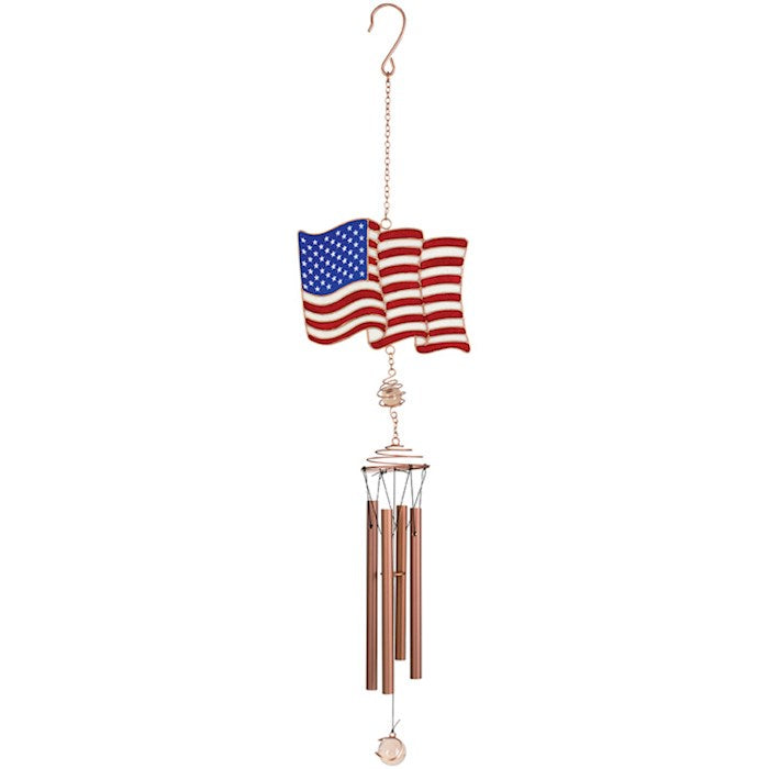 American Flag Wireworks Garden Chime