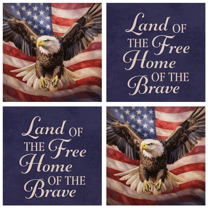 Eagle Square House Coaster- Set