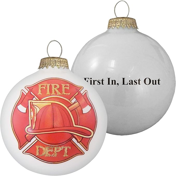 Firefighter Shield Ornament