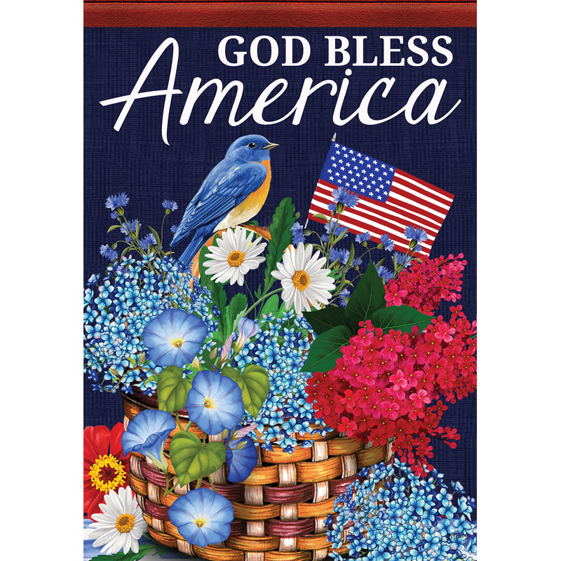 God Bless America Dura Soft Garden Flag