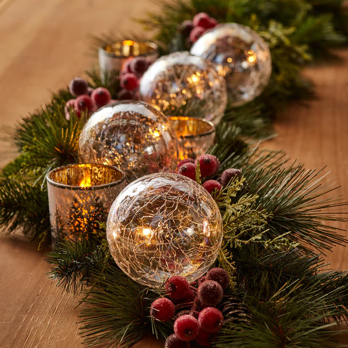 LED Ball Ornaments w/6HR Timer