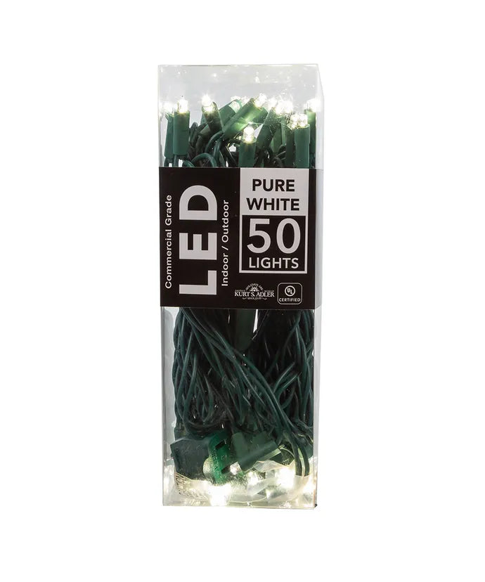 Pure White LED Light Set 50 Lights
