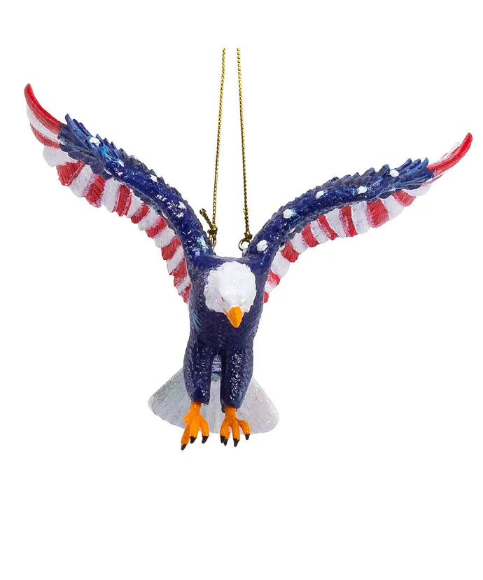5" Resin Stars & Stripes Eagle Ornament