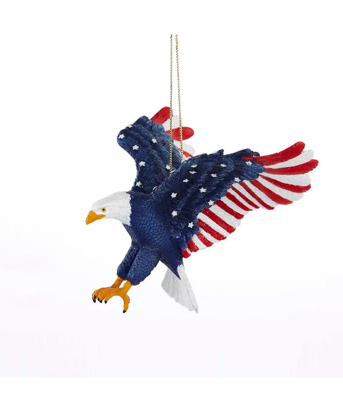 5" Resin Stars & Stripes Eagle Ornament