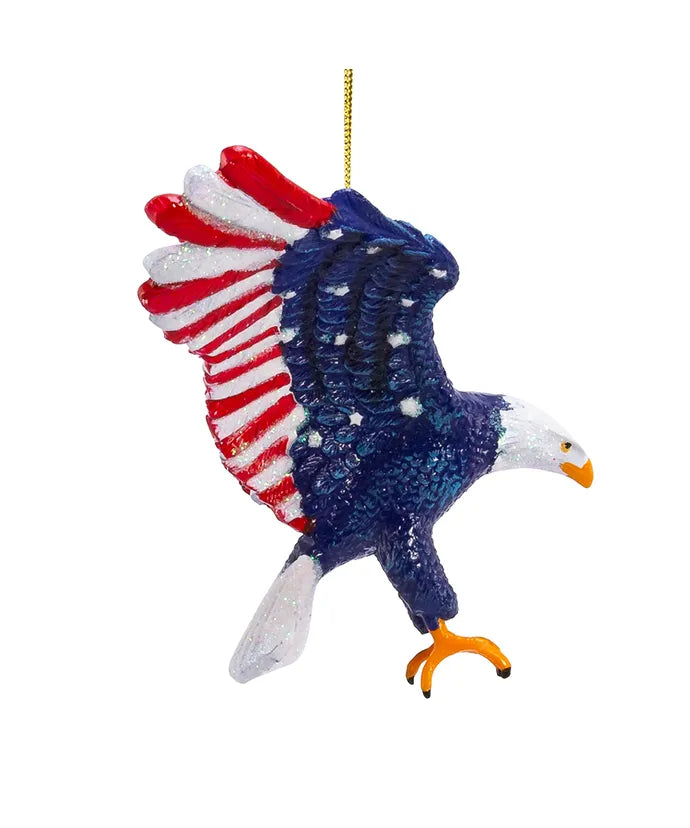 5" Resin Stars & Stripes Eagle Ornament