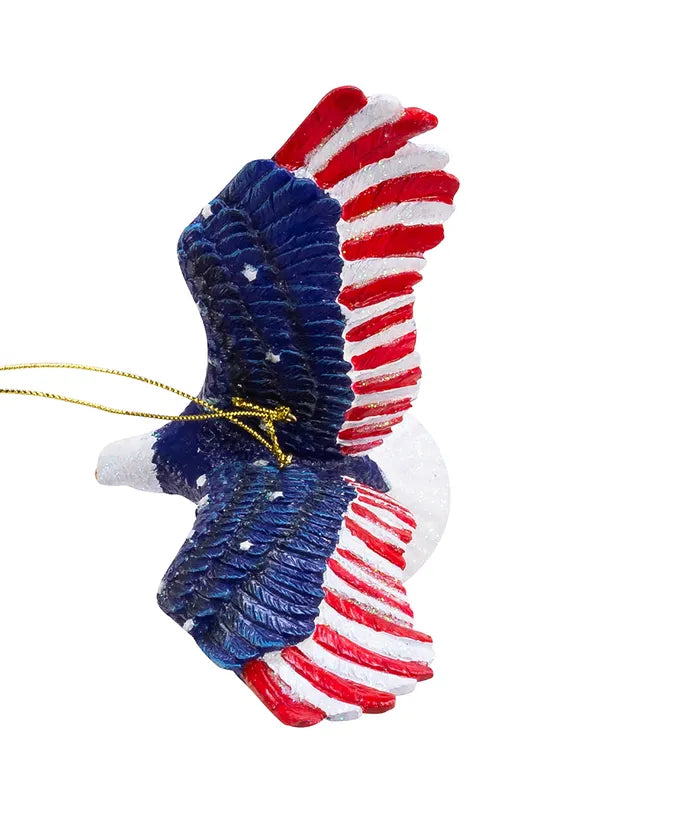5" Resin Stars & Stripes Eagle Ornament