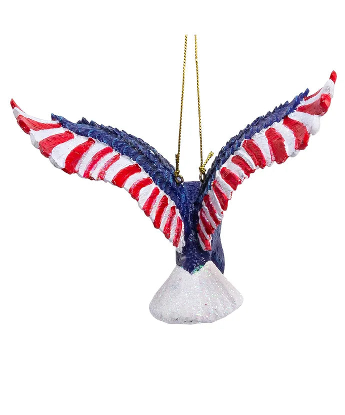 5" Resin Stars & Stripes Eagle Ornament