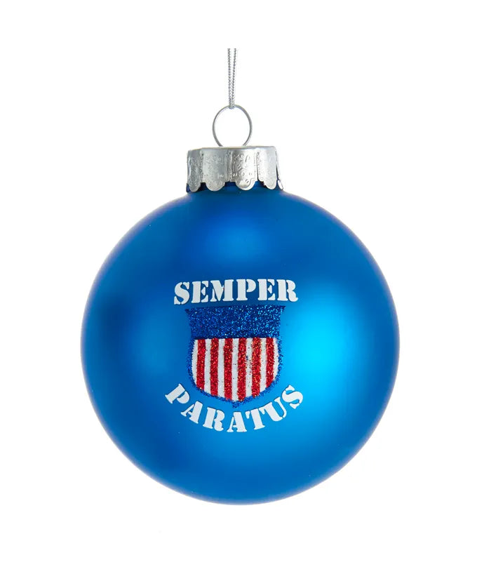 80MM U.S. Coast Guard Glass Ball Ornament
