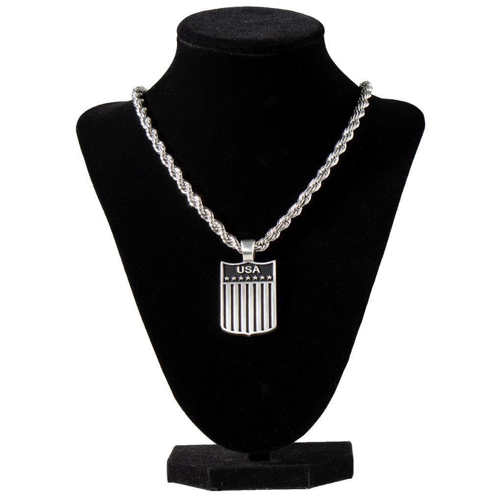 Twister Mens Necklace 24" Chain