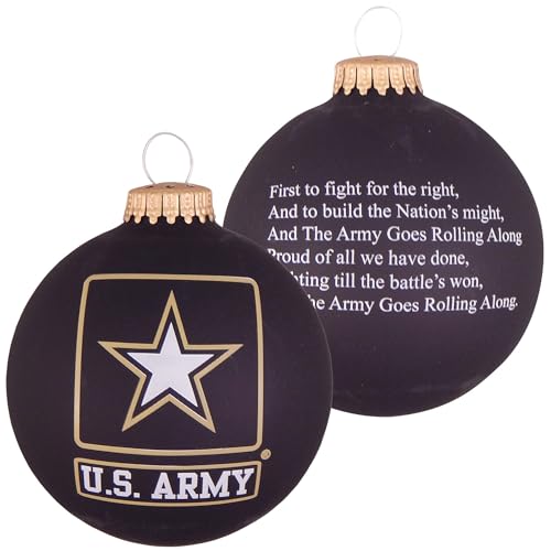 Army Glass Ball Ornament