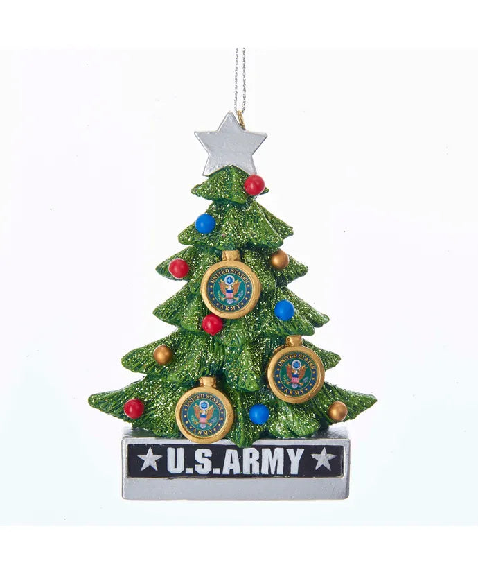 4.5" Resin US Army Christmas Tree Ornament