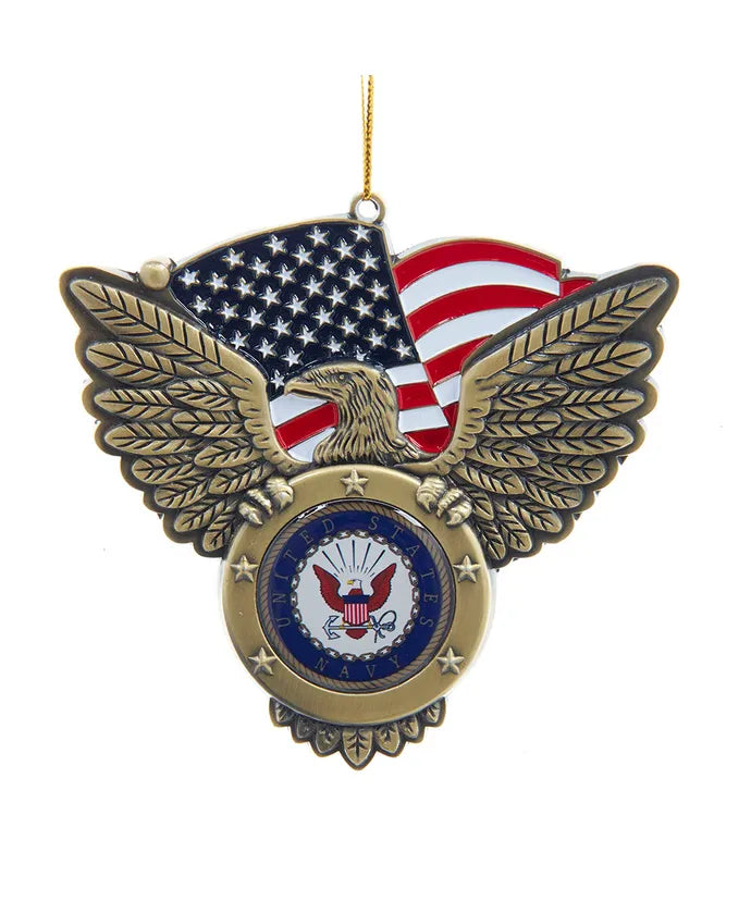 4" Metal Eagle w/ U.S Navy Seal Ornament