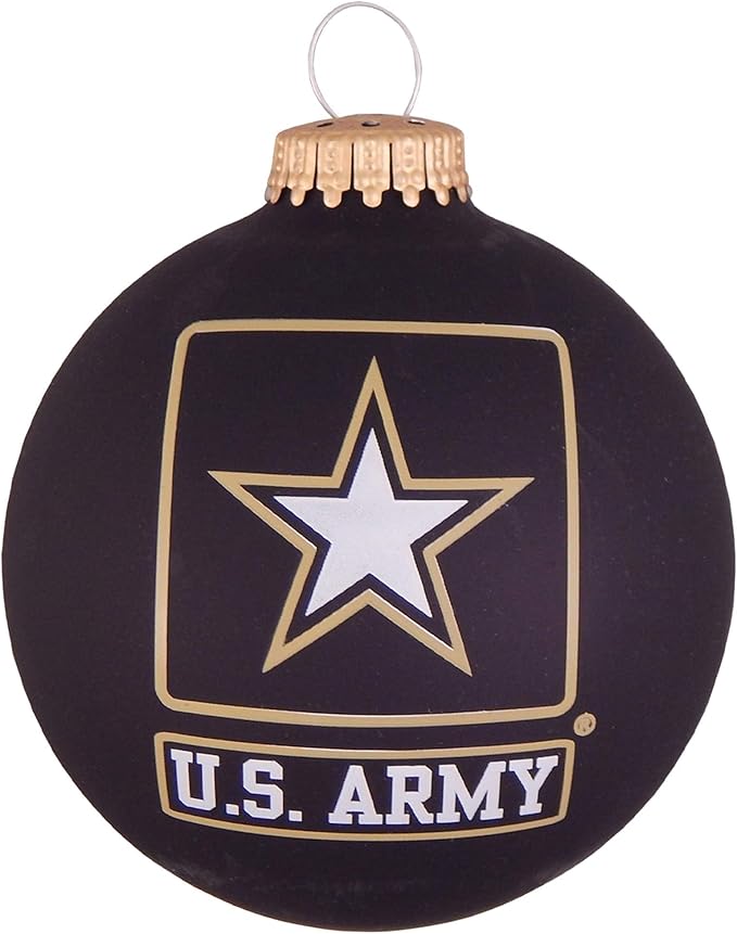 Army Glass Ball Ornament