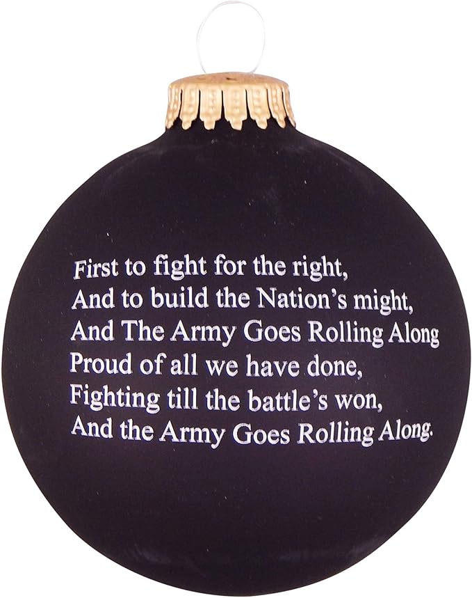 Army Glass Ball Ornament