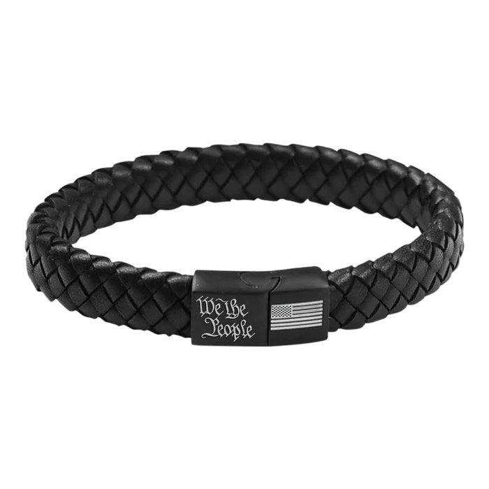 Hold Fast Bracelet: We The People Flag Braided - Symonds Flags