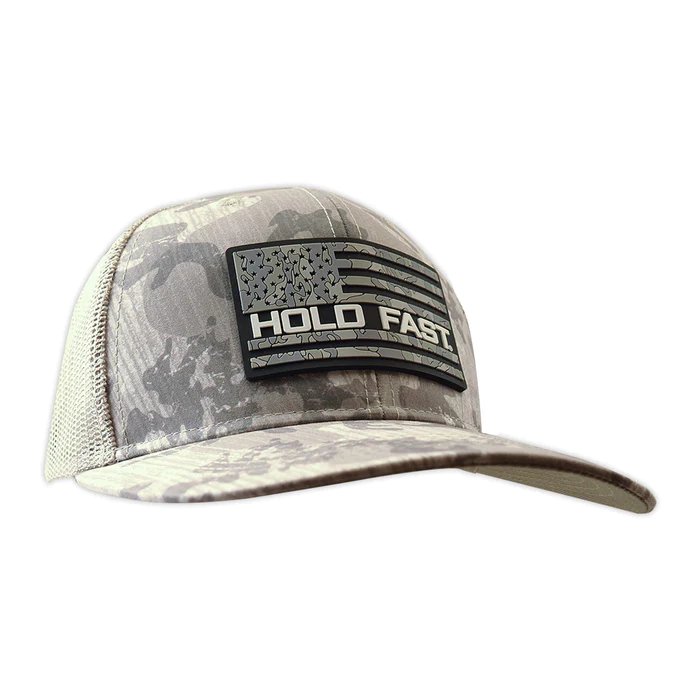 Hold Fast Hat: Light Grey Desert Camo - Symonds Flags