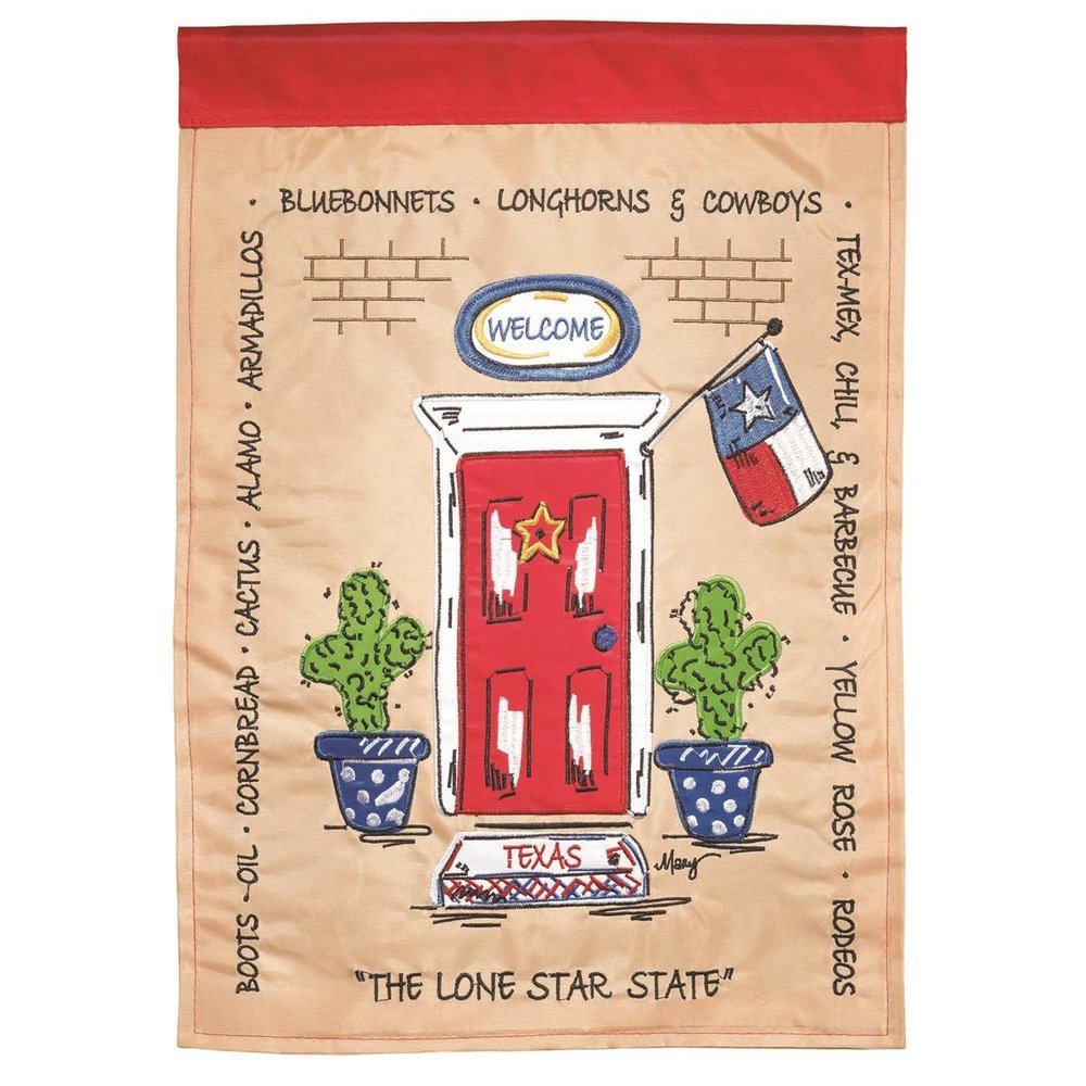 TEXAS FRONT DOOR 13x18 GF (FLAG TEXAS FRONT DOOR POLYESTER 13x18) - Symonds Flags