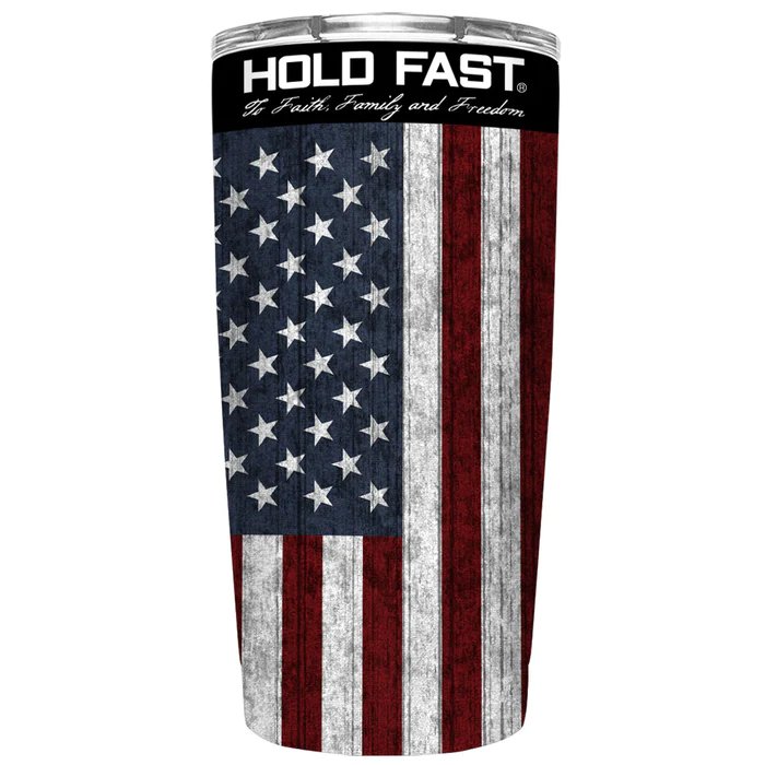 20 oz Stainless Steel Tumbler HOLD FAST Flag - Symonds Flags