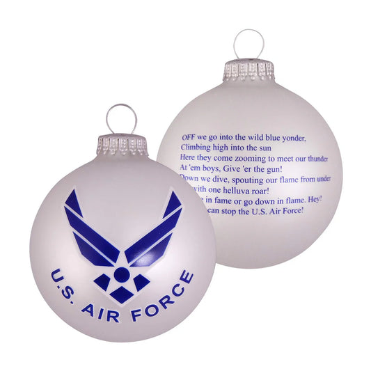 U.S Air Force Glass Ornament