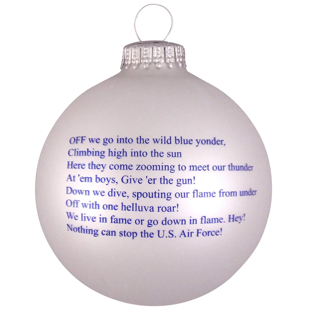 U.S Air Force Glass Ornament