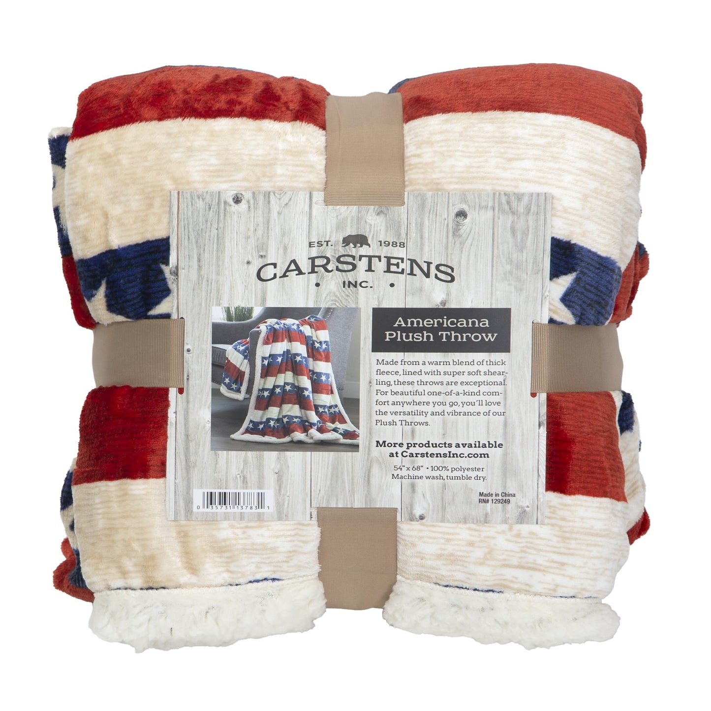 Americana Plush Throw