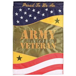 Army Veteran Garden Flag