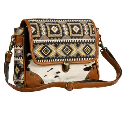 Bison Ridge Messenger Bag w/ Hair-on Hide