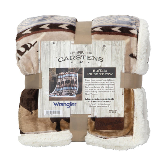 Buffalo Sherpa Plush Throw