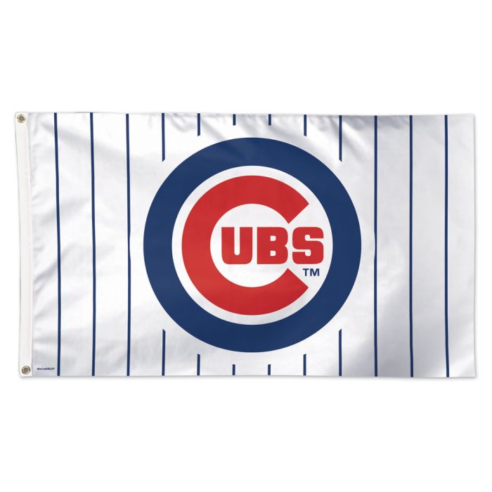 Chicago Cubs Pinstripes Flag-DELUXE 3' X 5'