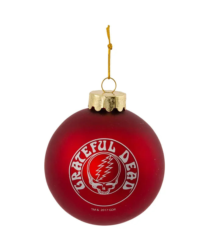 80 MM Greatful Dead Glass Ball Ornament