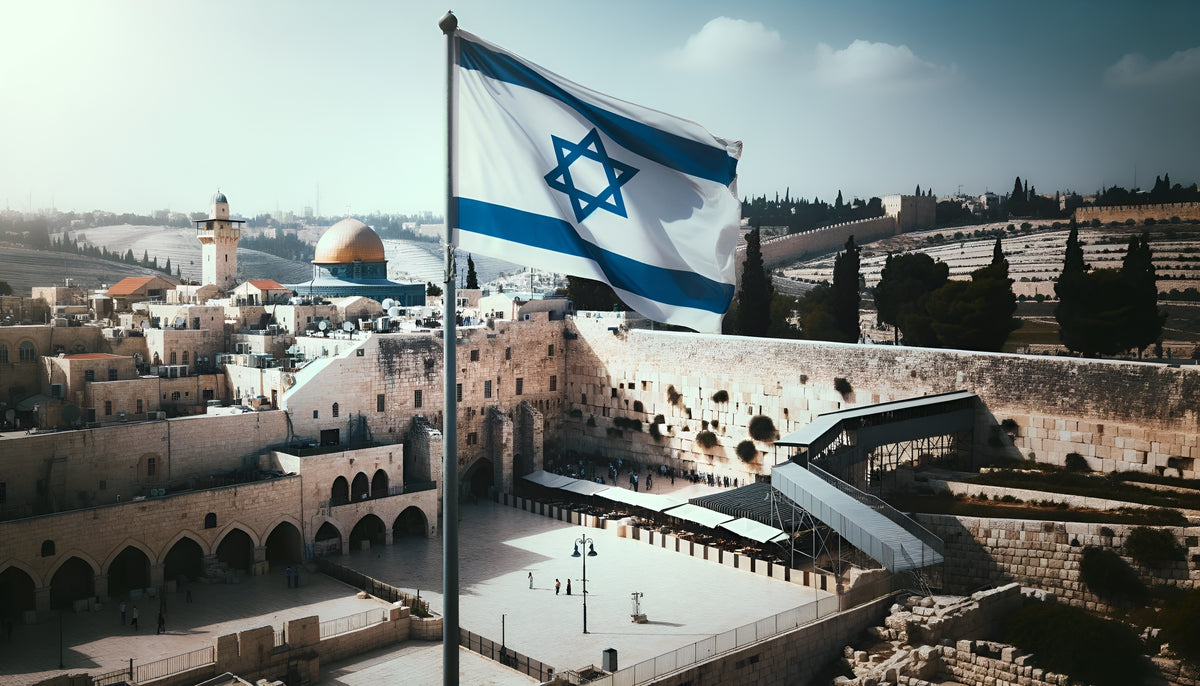 Rsym Flag Israel National Flag: Star of David's Eternal Light – Symonds Flags