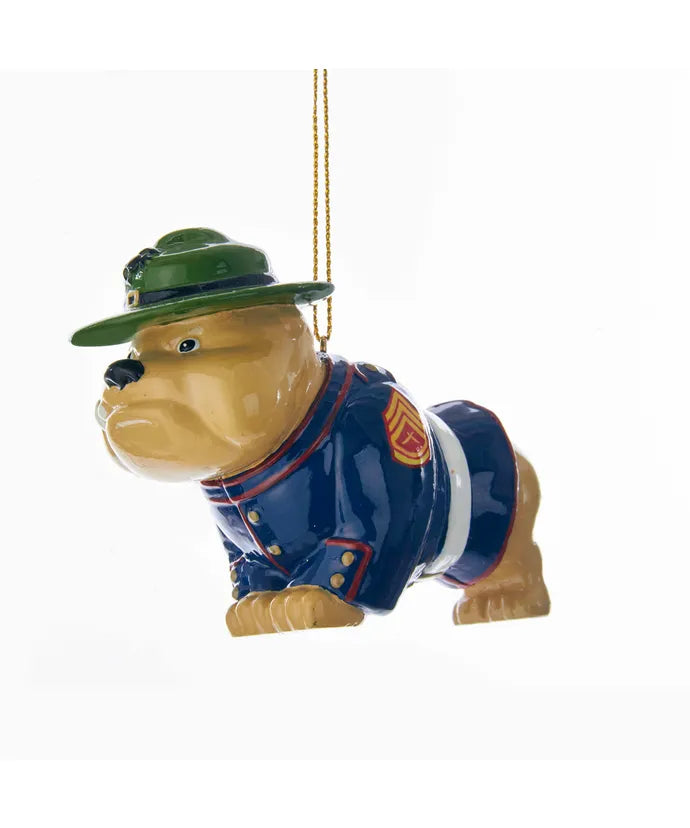 3.54" Resin Marines Bulldog Ornament