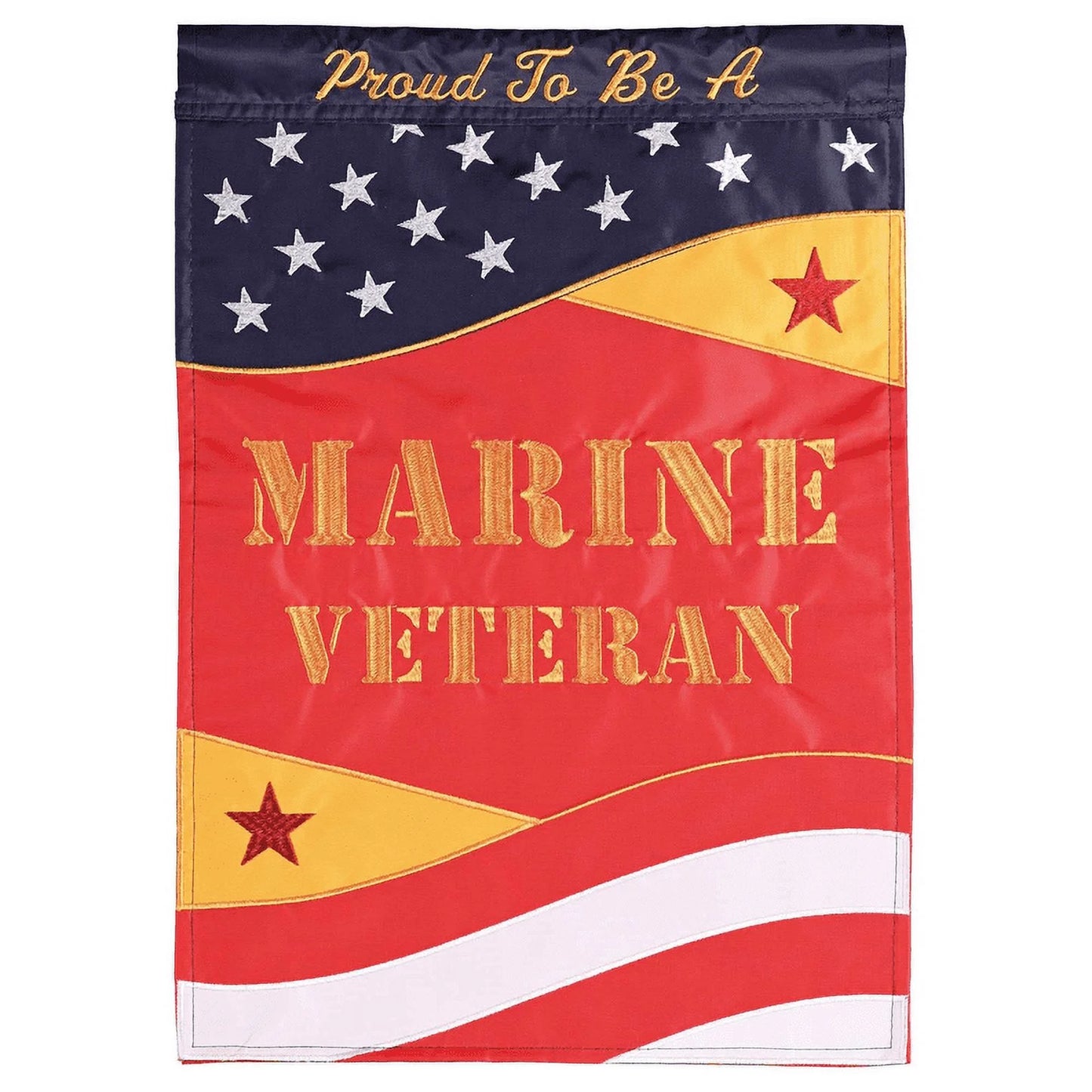 Marine Veteran Garden Flag