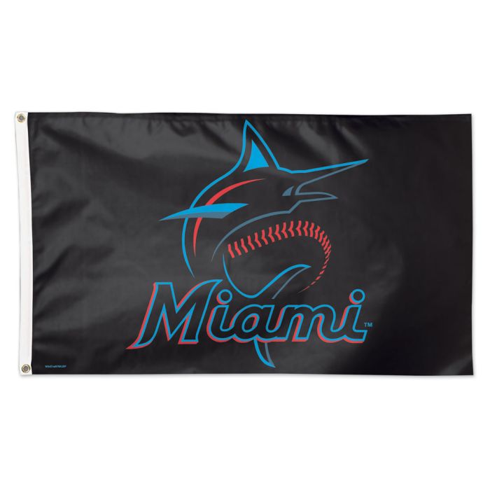 Miami Marlins Flag-DELUXE 3' X 5'