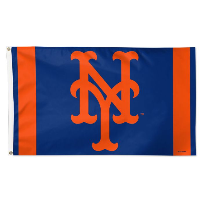 New York Mets V Stripe Flag- DELUXE 3'X 5'