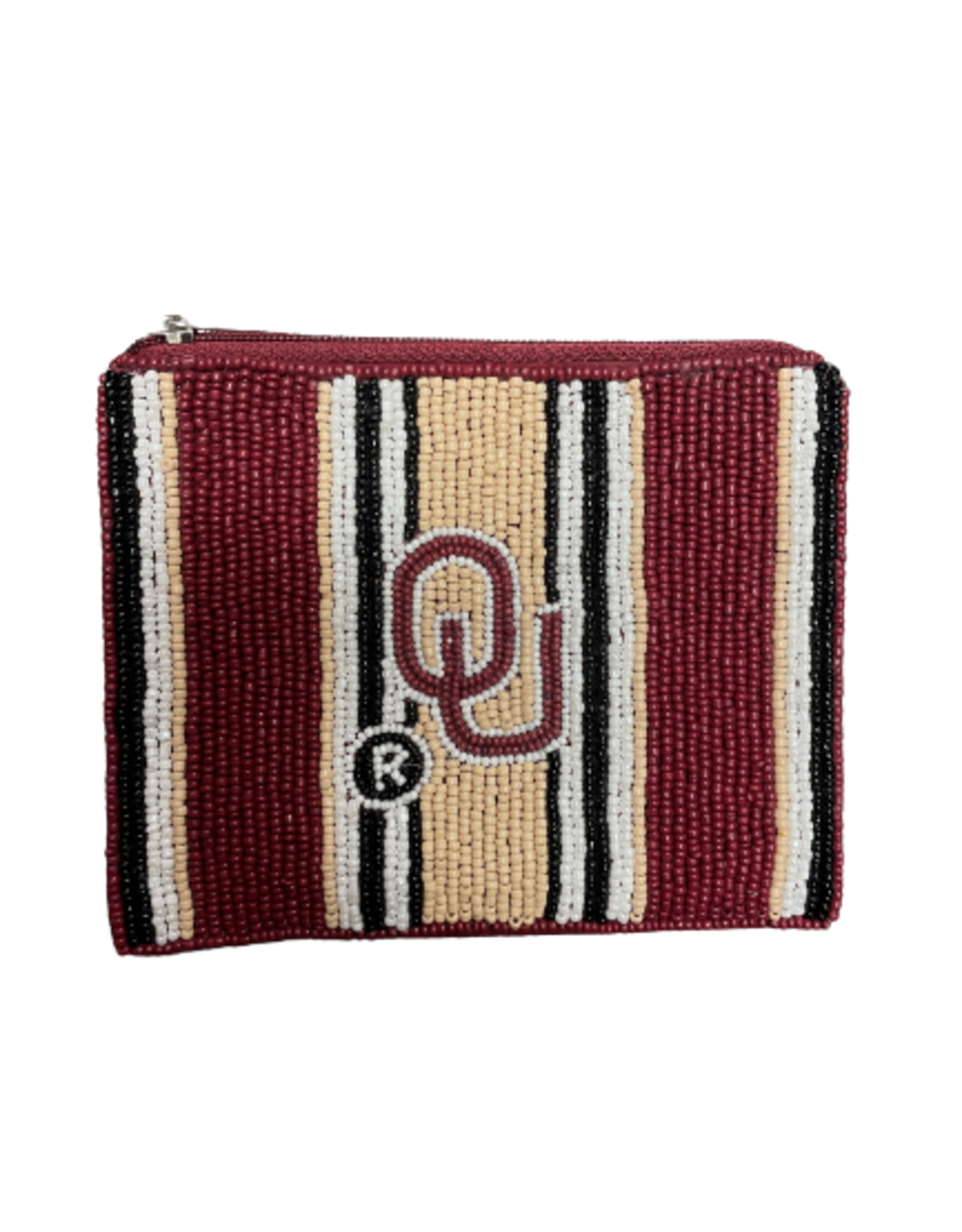 OU Striped Coin Purse