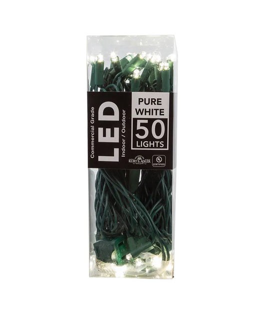 Pure White LED Light Set 50 Lights