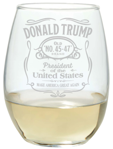 Trump Wine Glass