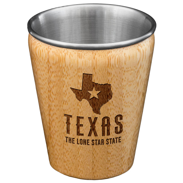 Bamboo Shot Glass Texas