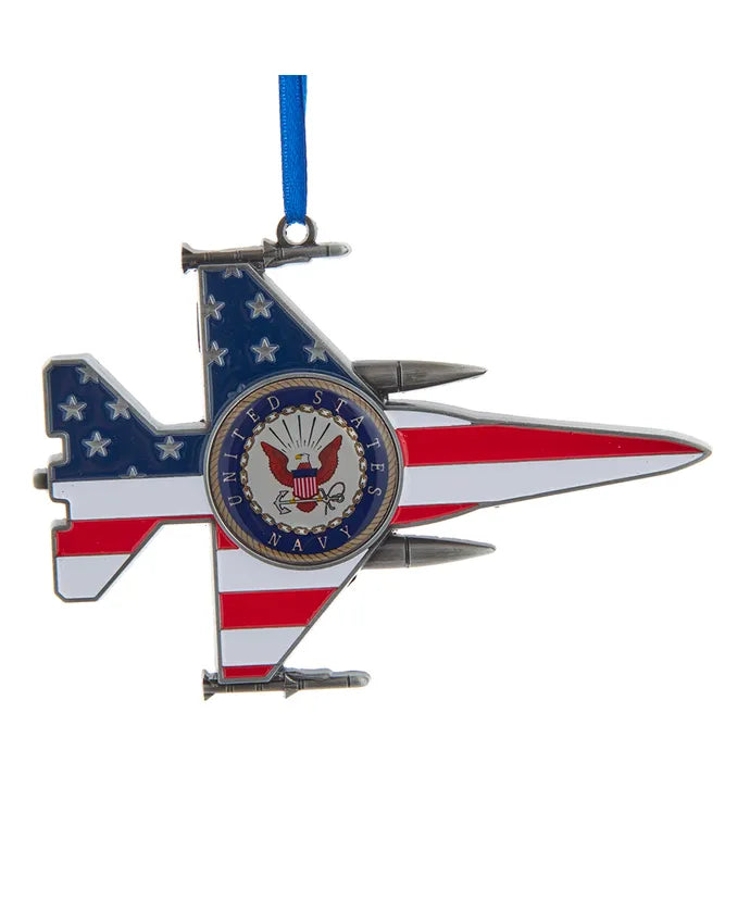 U.S Navy Metal Jet Ornament