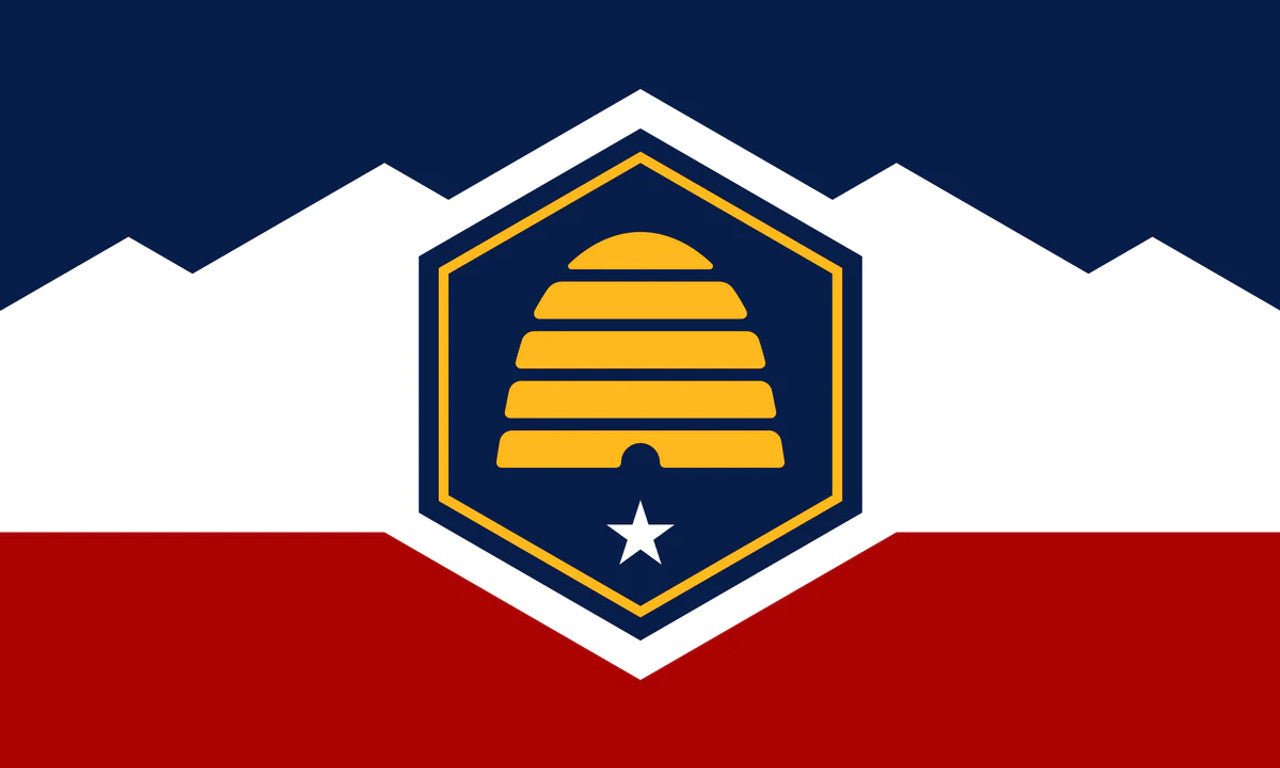 Utah State Flag: Embrace the Spirit of the Beehive State 3'x5' Flag