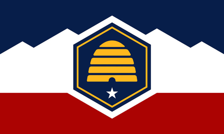 Utah State Flag: Embrace the Spirit of the Beehive State 3'x5' Flag ...