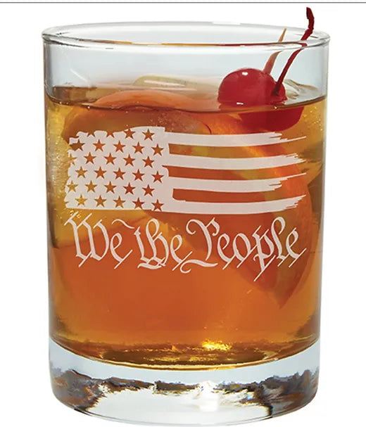 We the People 12oz Rock Glass