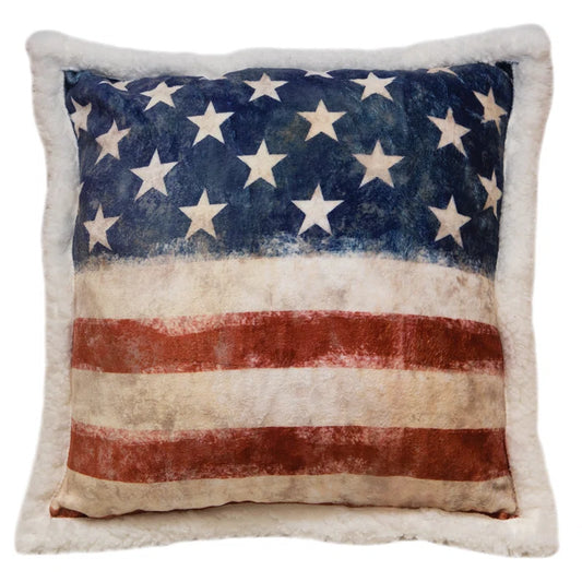 Wrangler Stars & Stripes USA American Flag Pillow