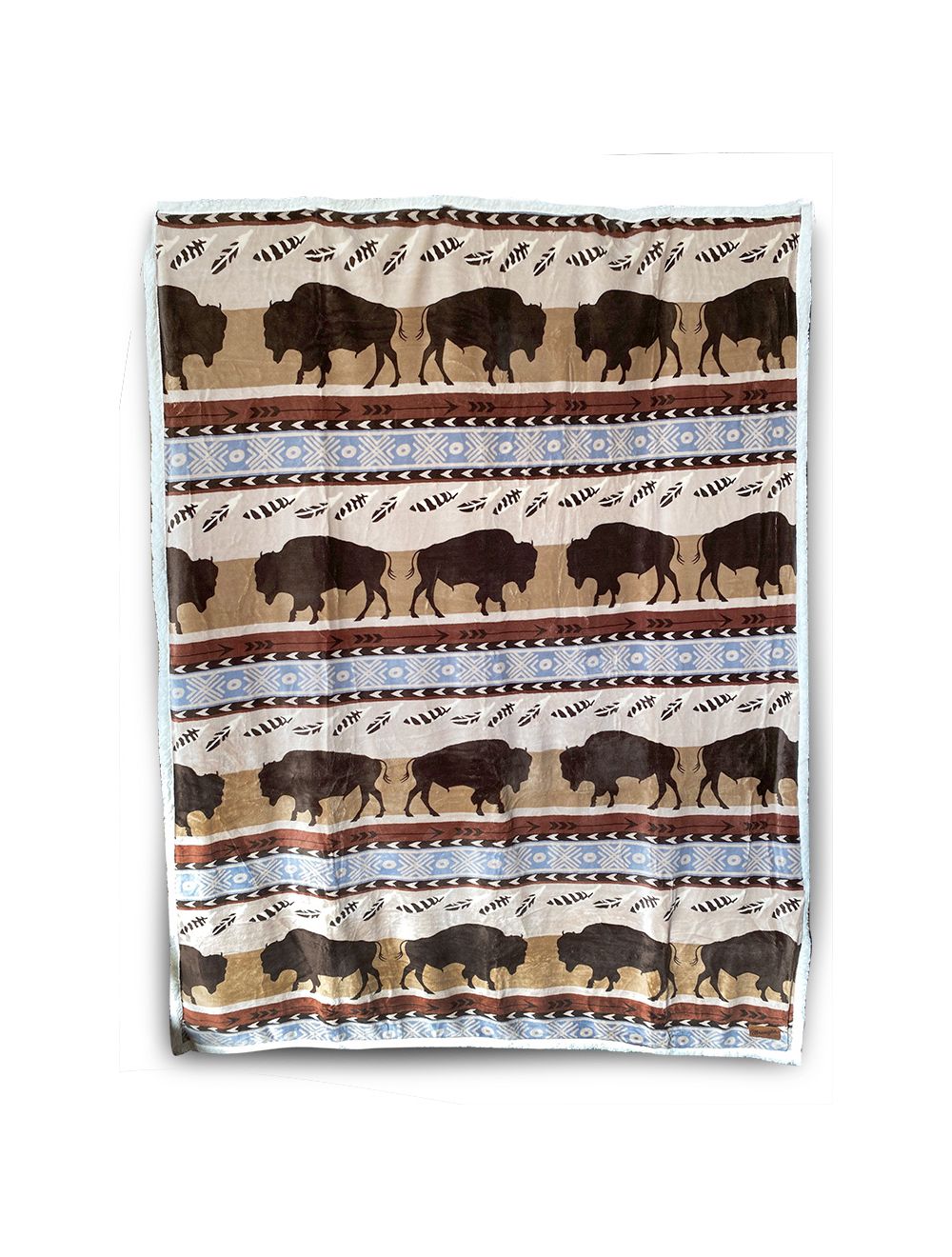 Buffalo Sherpa Plush Throw