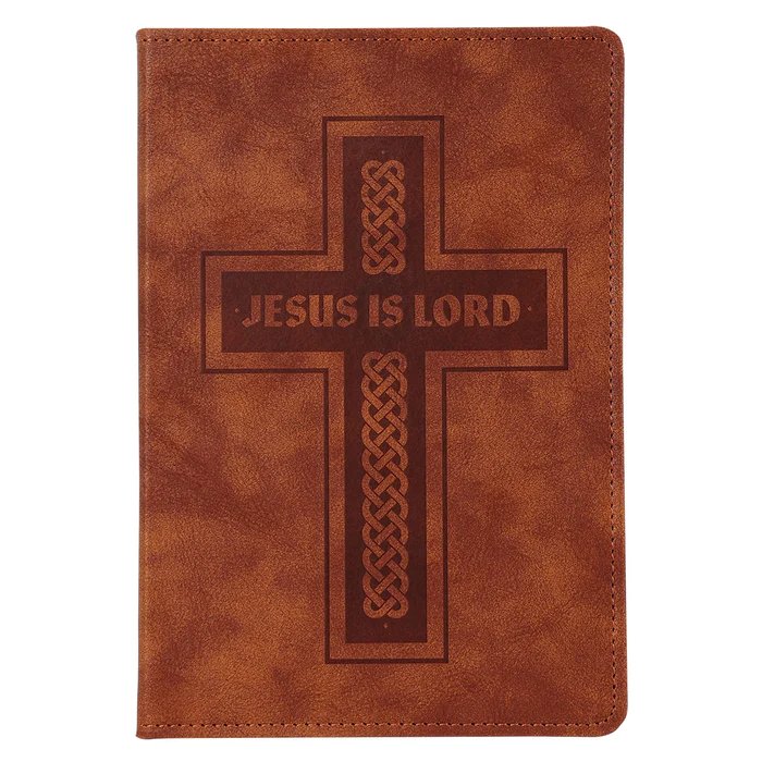 Brown Leather Jesus Is Lord Journal - Symonds Flags