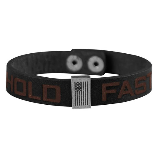 Hold Fast: Bracelet Flag Snap Black - Symonds Flags