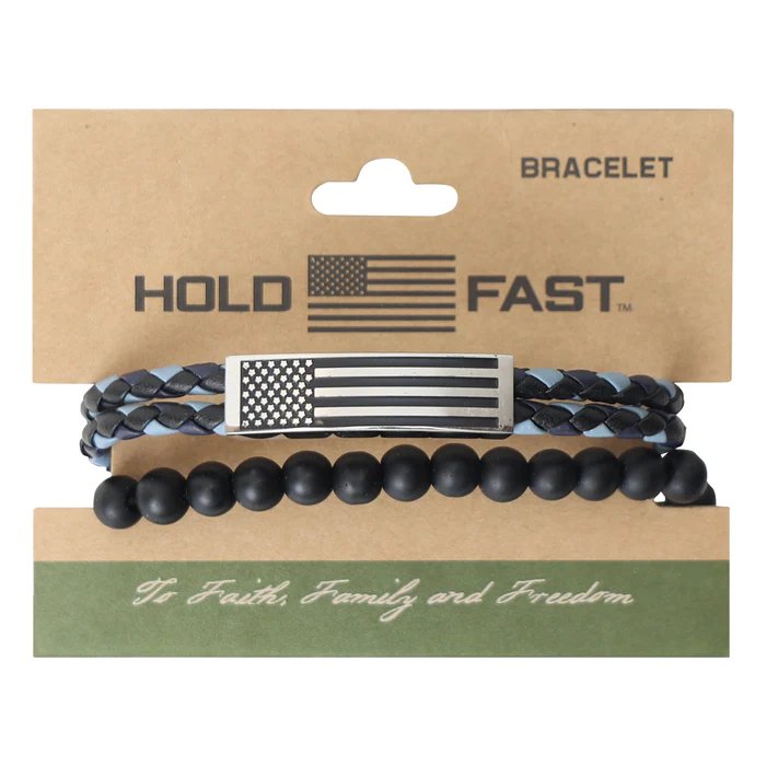 Hold Fast Bracelet: Flag Wrap Braided Bead - Symonds Flags